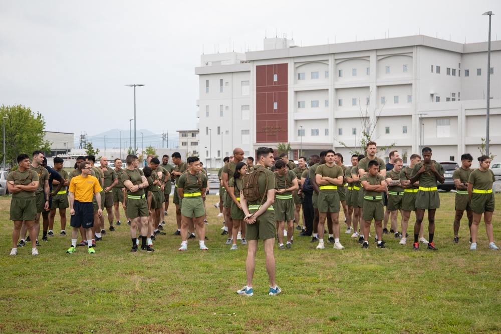 Headquarters and Headquarters Squadron at MCAS Iwakuni hosts monthly squadron physical training