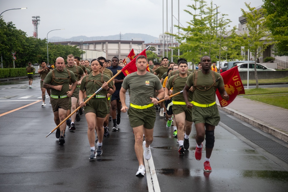 Headquarters and Headquarters Squadron at MCAS Iwakuni hosts monthly squadron physical training