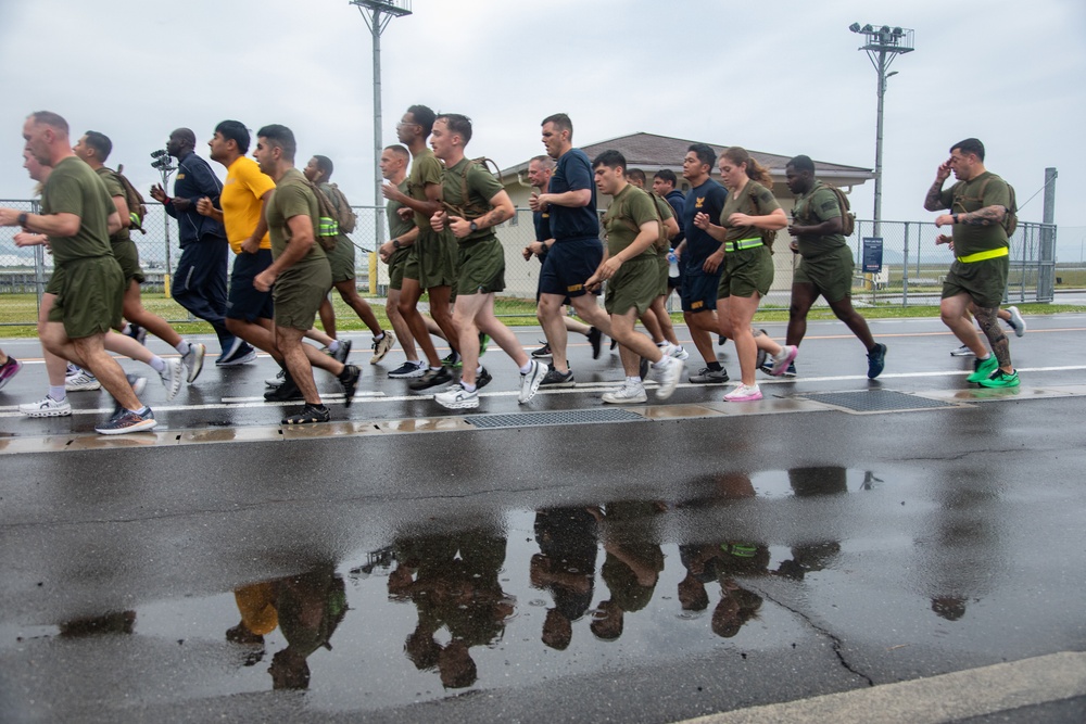 Headquarters and Headquarters Squadron at MCAS Iwakuni hosts monthly squadron physical training