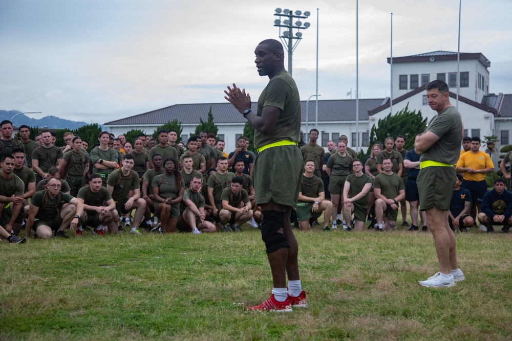 Headquarters and Headquarters Squadron at MCAS Iwakuni hosts monthly squadron physical training