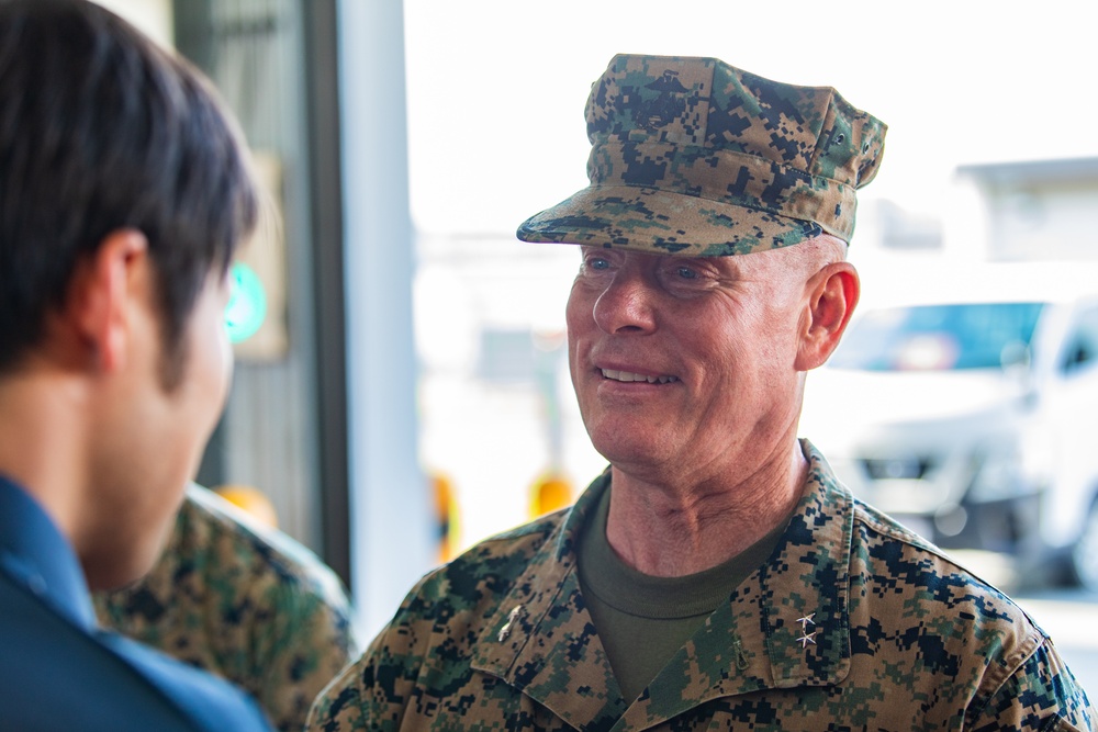 Marine Corps Installations Command Commanding General awards Master Labor Contract First Responders at Marine Corps Air Station Iwakuni