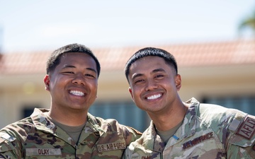 Air Force brothers reunite in Guam for exercise after five years apart