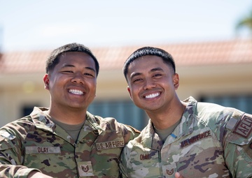 Air Force brothers reunite in Guam for exercise after five years apart