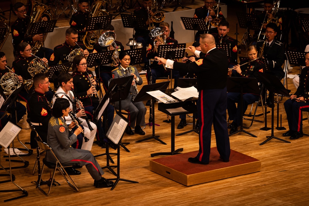 III MEF Band performs spring concert alongside JSDF, U.S. Navy and U.S. Army