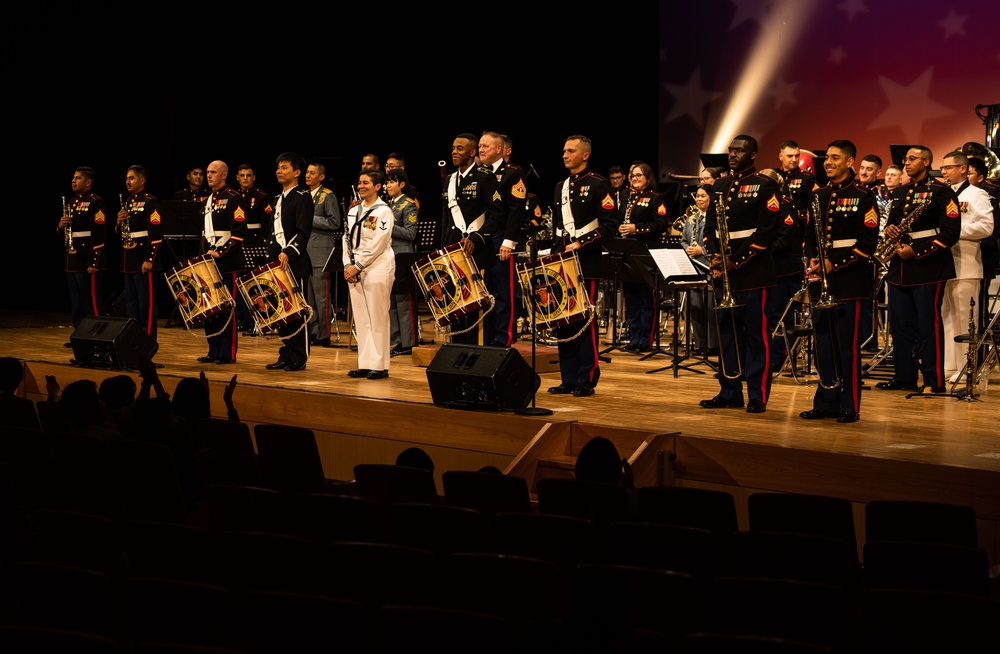 III MEF Band performs spring concert alongside JSDF, U.S. Navy and U.S. Army