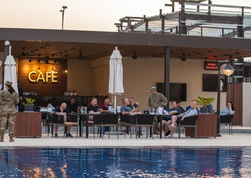 Soldiers honor the fallen during a Memorial Day candlelight service
