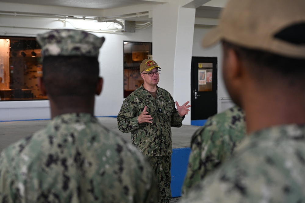 Commander, U.S. Naval Forces Japan Hosts All-Hands Call at White Beach Naval Facility