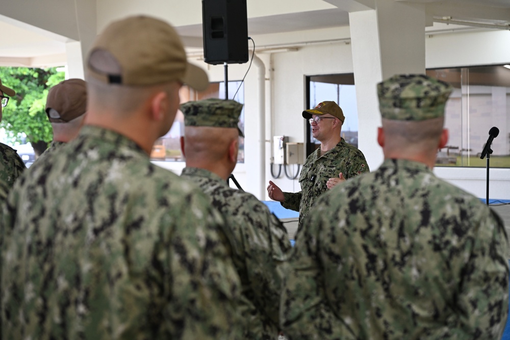 Commander, U.S. Naval Forces Japan Hosts All-Hands Call at White Beach Naval Facility