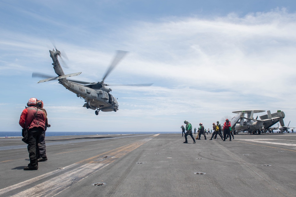 TR Conducts Flight Ops