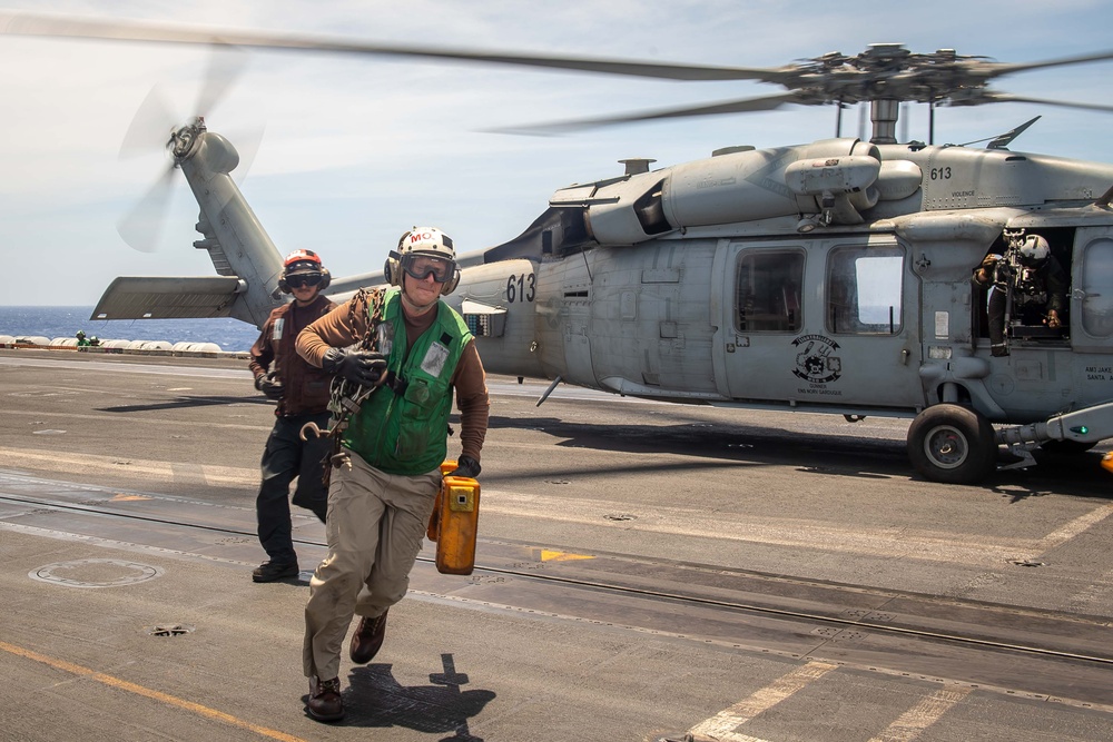 TR Conducts Flight Ops