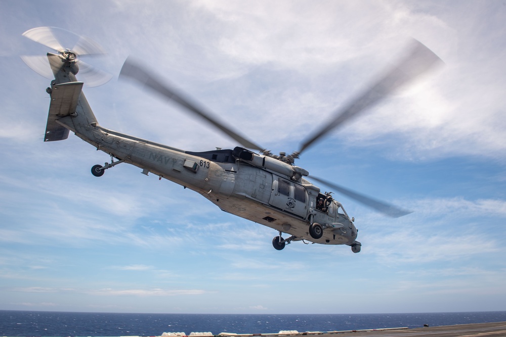 TR Conducts Flight Ops