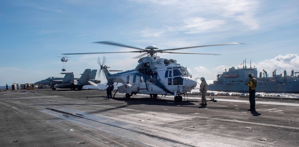 Theodore Roosevelt VERTREPs with Wally Schirra