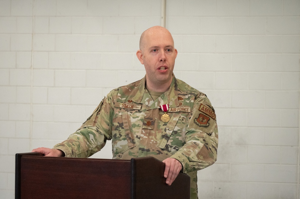 420th Munitions Squadron change of command