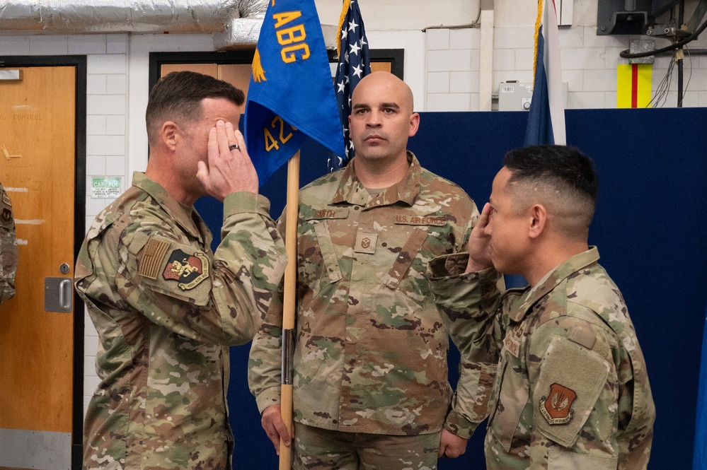 420th Munitions Squadron change of command