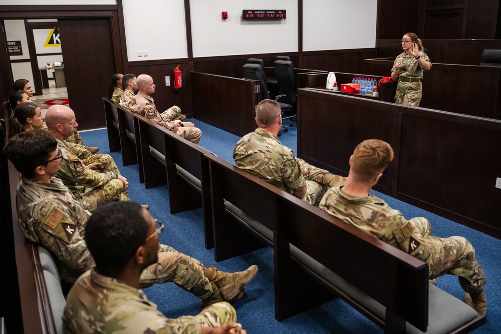 379th AEW JA hosts RAF legal advisor