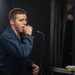 USS Ronald Reagan (CVN 76) Sailors participate in karaoke night hosted by Morale,  Welfare, and Recreation