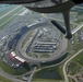 Iowa ANG KC-135 perfoms NASCAR Iowa Corn 350 flyover