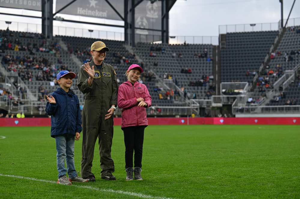 Salute to Service night at Audi Field