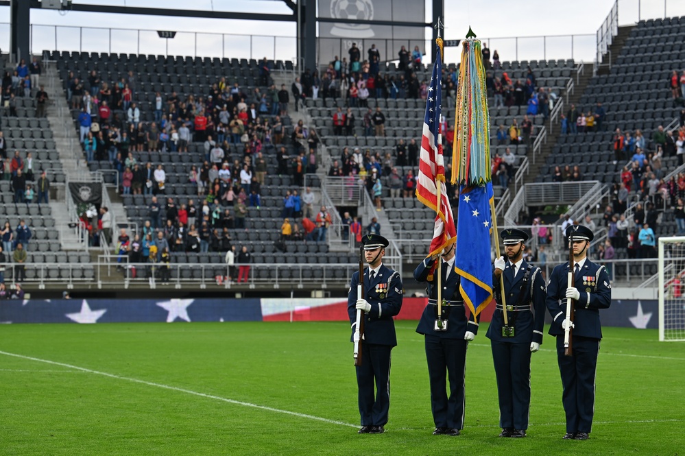 Salute to Service night at Audi Field