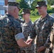 Maj. Gen. Robert B. Sofge speaks with LAR Marines