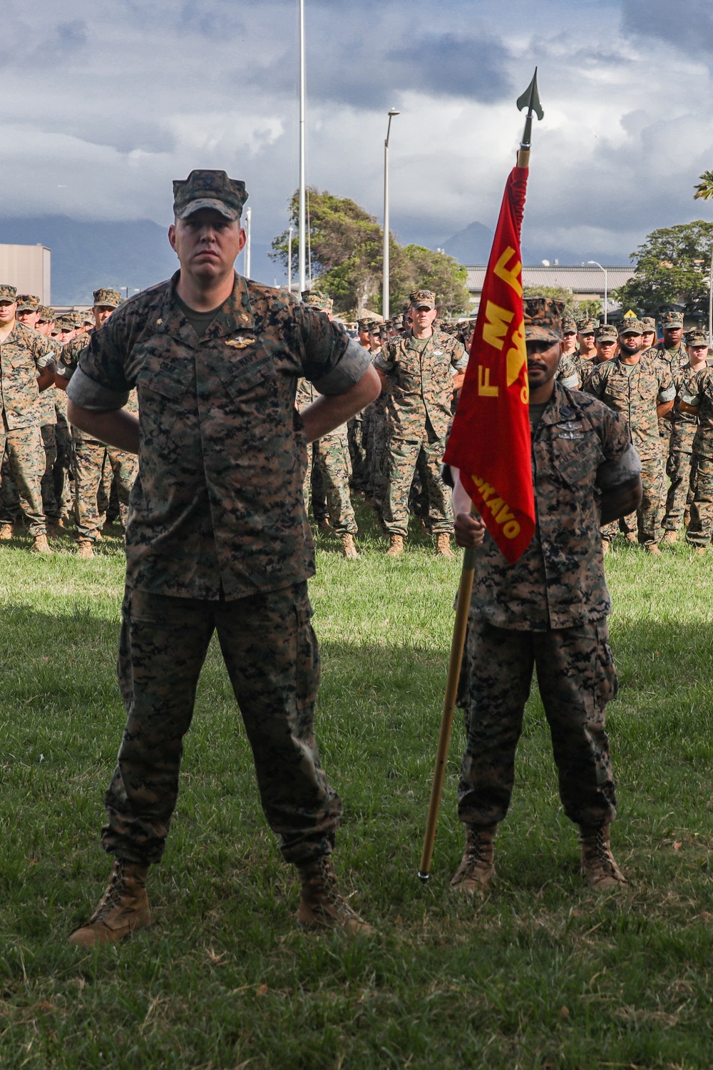 Leadership In Motion: Bravo Surgical Company, 3d Medical Battalion, conducts a change of command ceremony