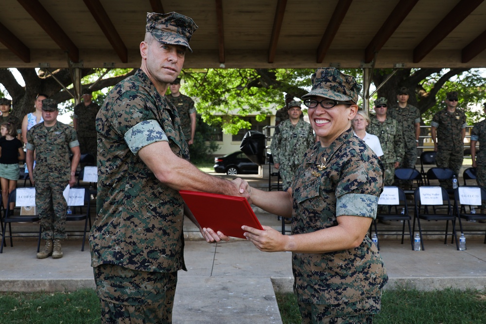 Leadership In Motion: Bravo Surgical Company, 3d Medical Battalion, conducts a change of command ceremony