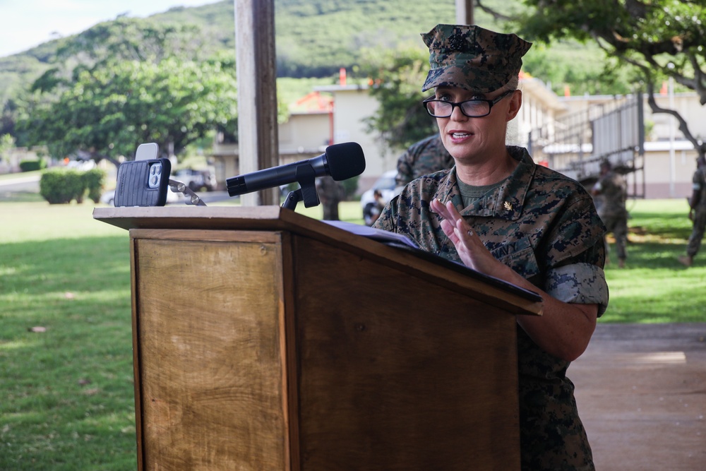 Leadership In Motion: Bravo Surgical Company, 3d Medical Battalion, conducts a change of command ceremony