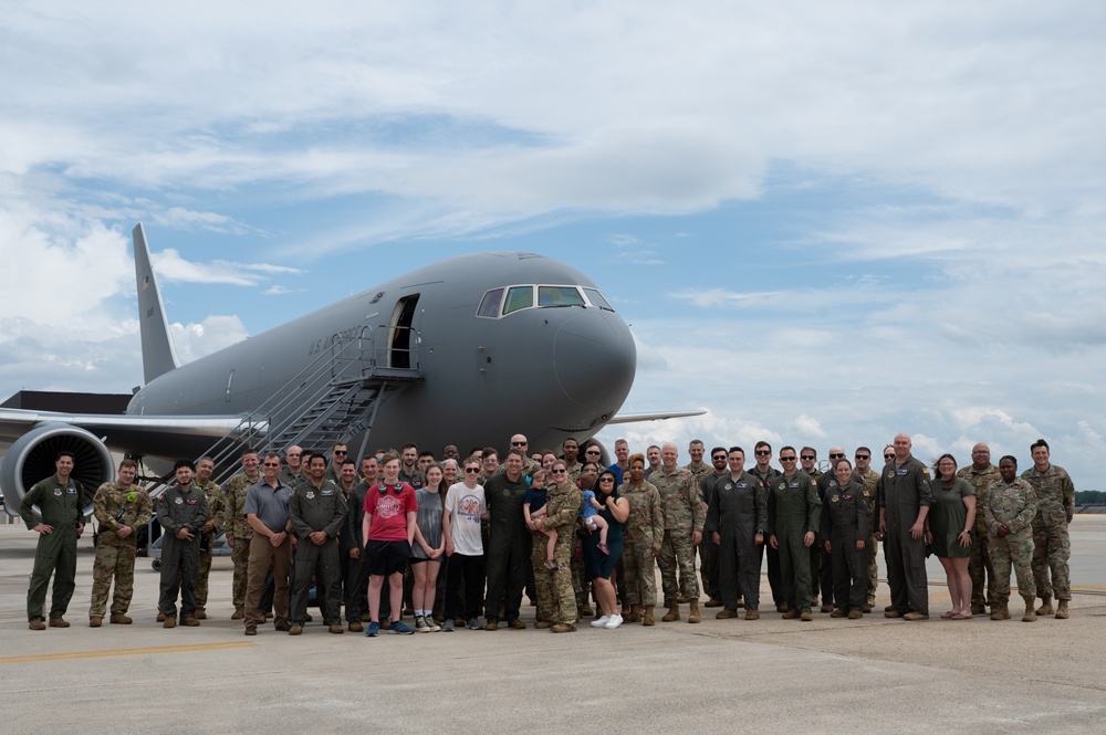 Col. Jordan P. Norman, 305th Operations Group commander, Fini Flight