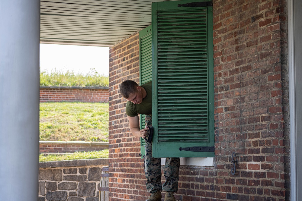 Fort McHenry Clean Up During MDFW2024