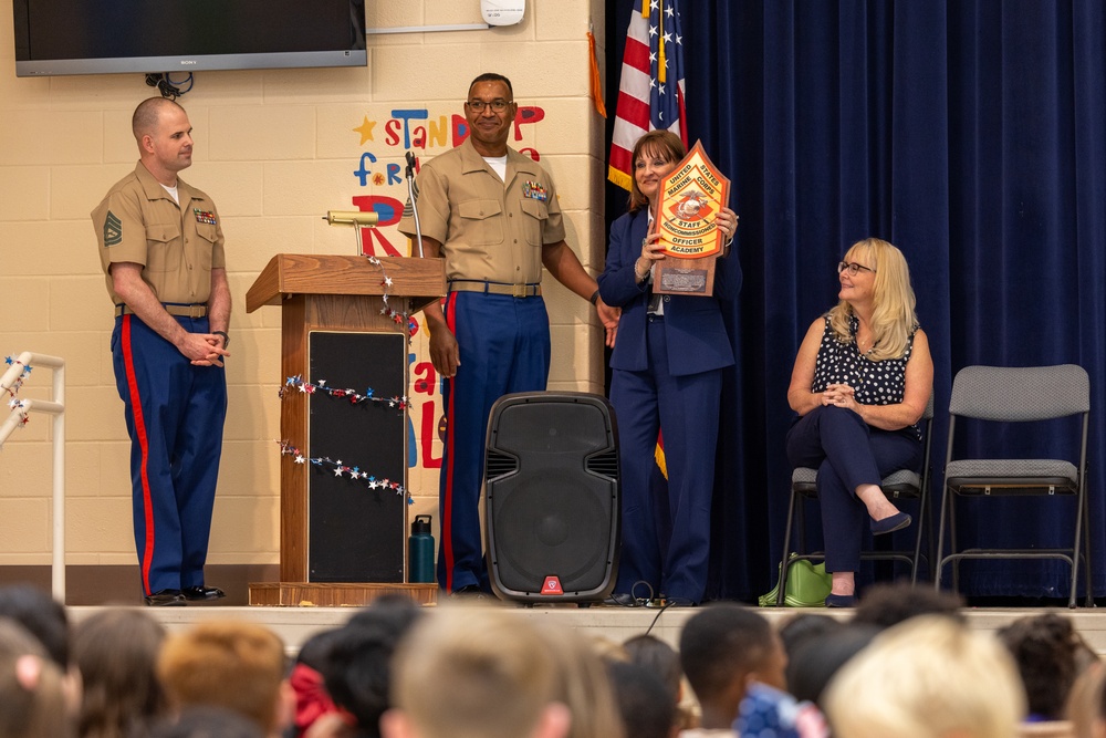 Staff Noncommissioned Officer Academy-Camp Lejeune adopts Johnson Primary School