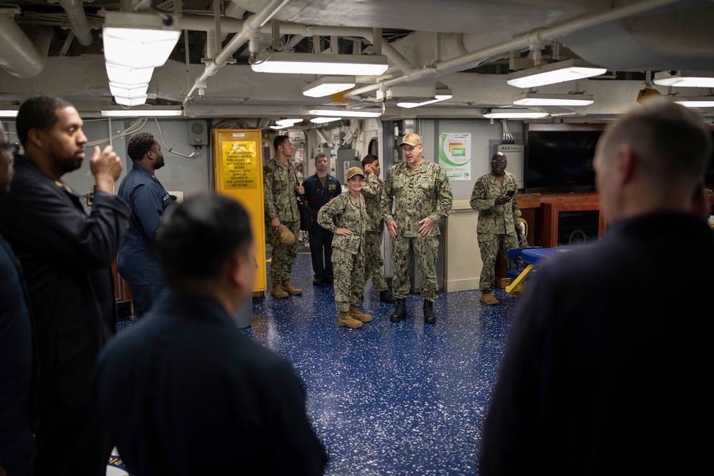 Vice Adm. Davids Visit Aboard USS Tripoli