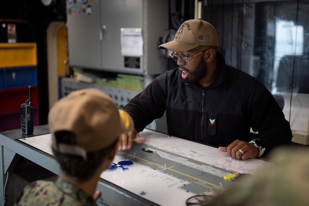 Vice Adm. Davids Visit Aboard USS Tripoli