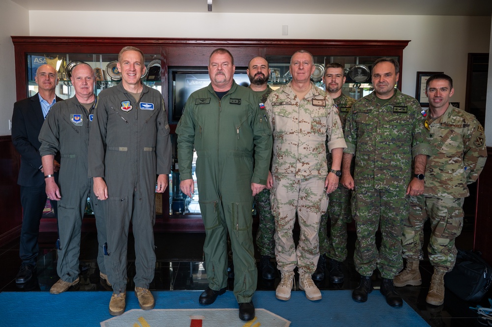 Slovak Air Force commander visits Nellis AFB