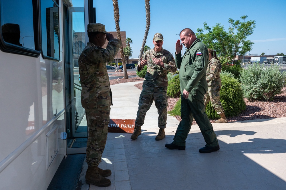 Slovak Air Force commander visits Nellis AFB