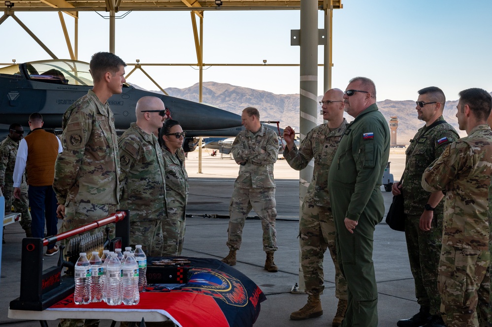 Slovak Air Force commander visits Nellis AFB