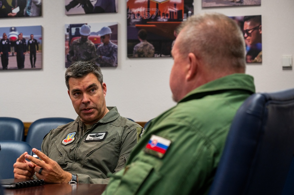 Slovak Air Force commander visits Nellis AFB