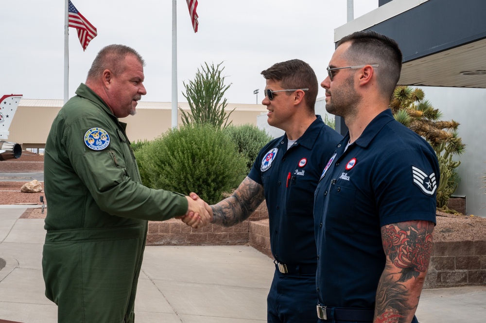 Slovak Air Force commander visits Nellis AFB