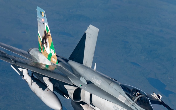 NORAD Fighters Fly Over Arctic Ocean