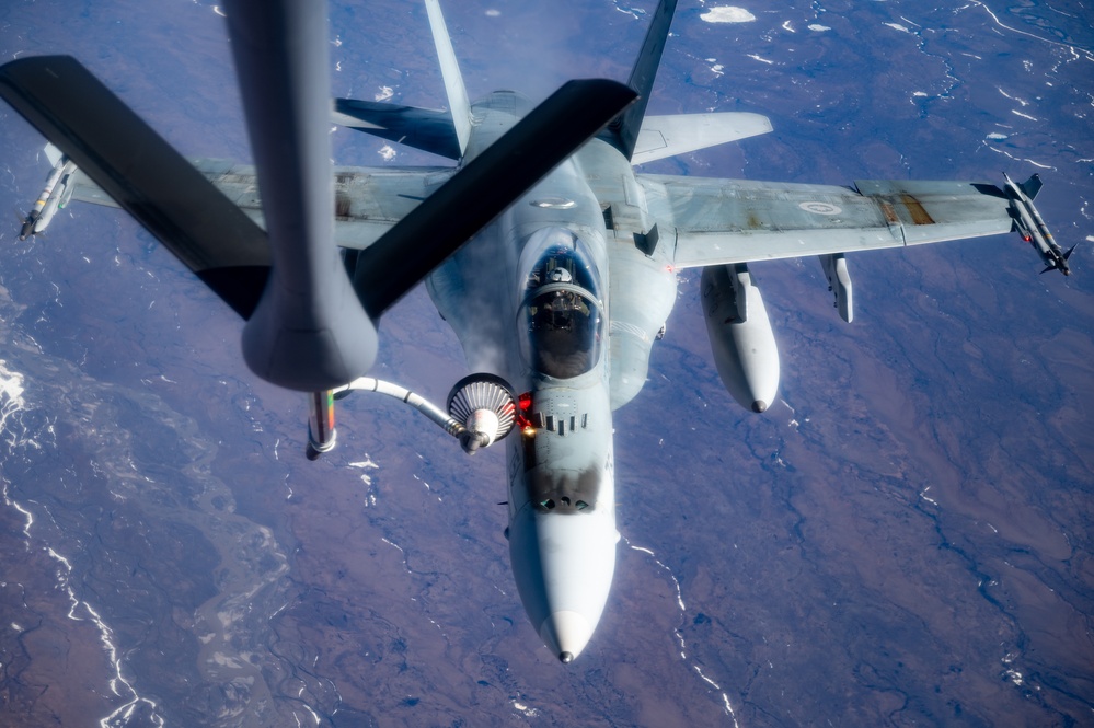 NORAD Fighters Fly Over Arctic Ocean