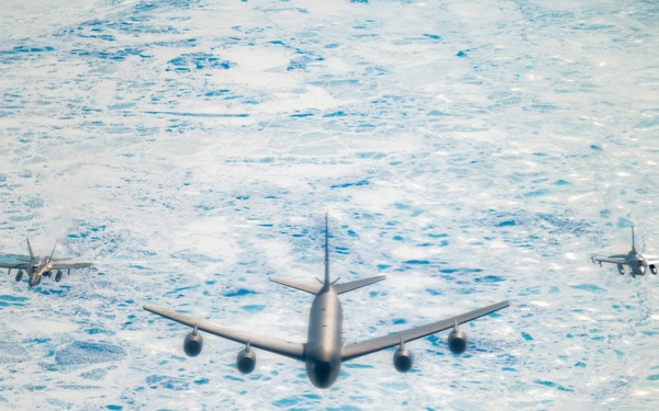 NORAD Fighters Fly Over Arctic Ocean