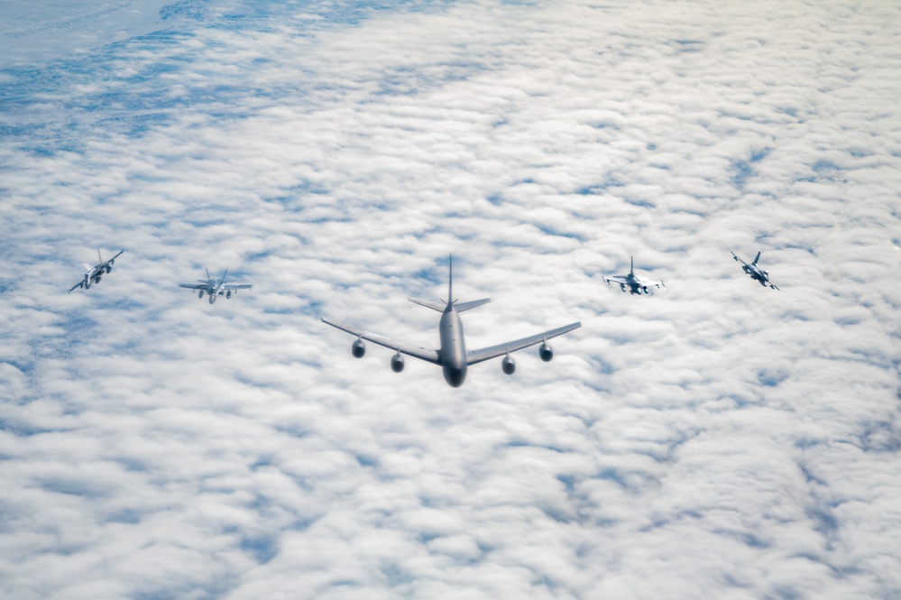 NORAD Fighters Fly Over Arctic Ocean