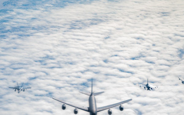 NORAD Fighters Fly Over Arctic Ocean