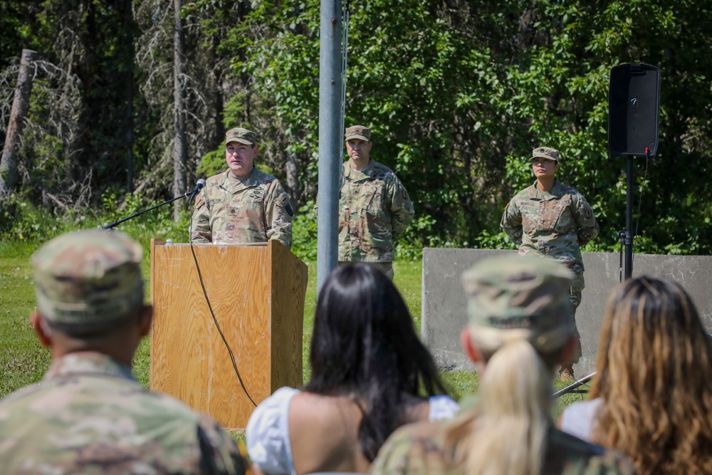 207th Multi-Functional Training Regiment change of command ceremony