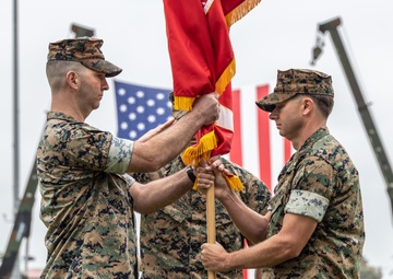 1st Network Bn. Change of Command