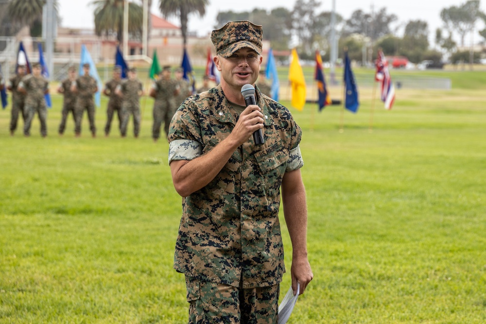 1st Network Bn. Change of Command