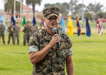 1st Network Bn. Change of Command