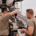 The 139th Civil Engineer Squadron lay concrete for ramp extention