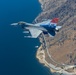 Edwards AFB 50th Anniversary F-16 Fighting Falcon flies over the desert of Southern California