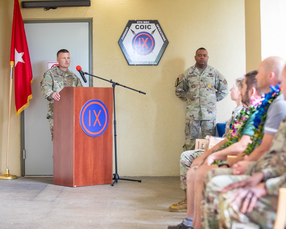 9th MSC Dedicates Joint Operations Center in Honor of SGT Evan S. Parker