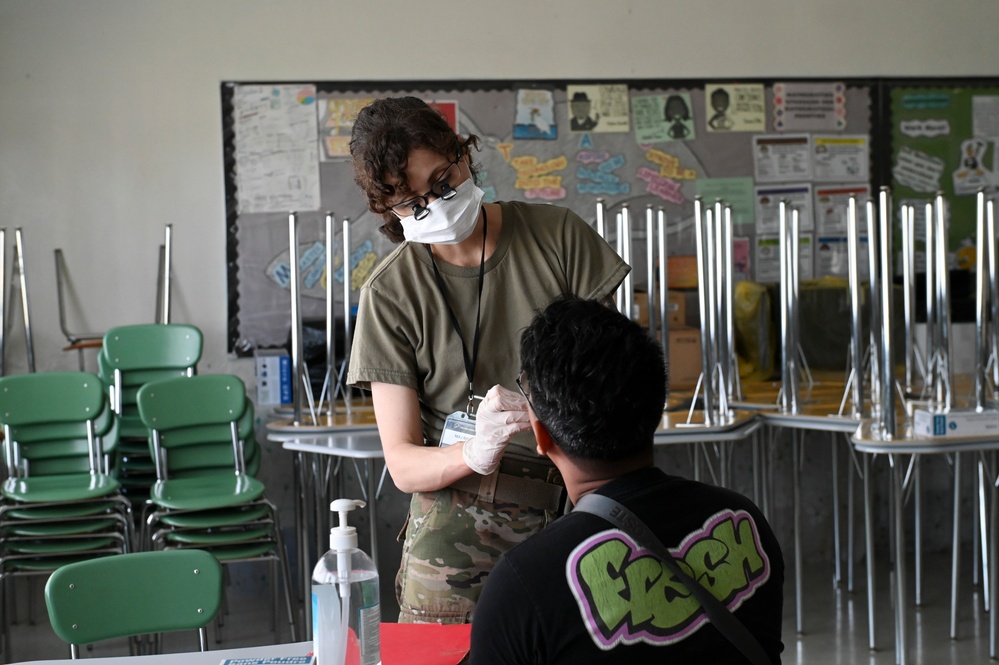 Saipan Dental Exam from Alaska Air National Guard Dentist